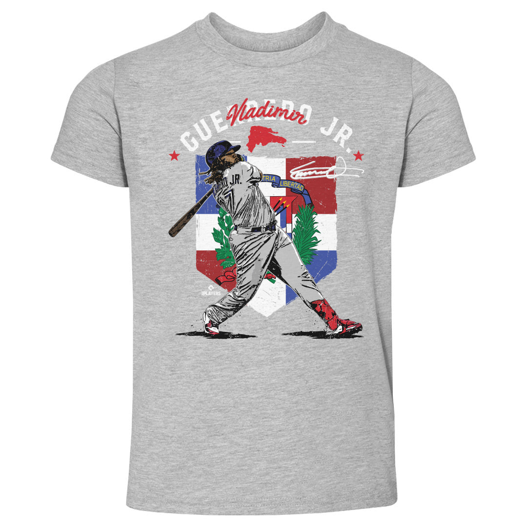 Toronto Blue Jays Vladimir Guerrero Jr. Men's Premium T-Shirt - Tri Royal - Toronto | 500 Level Major League Baseball Players Association (MLBPA)