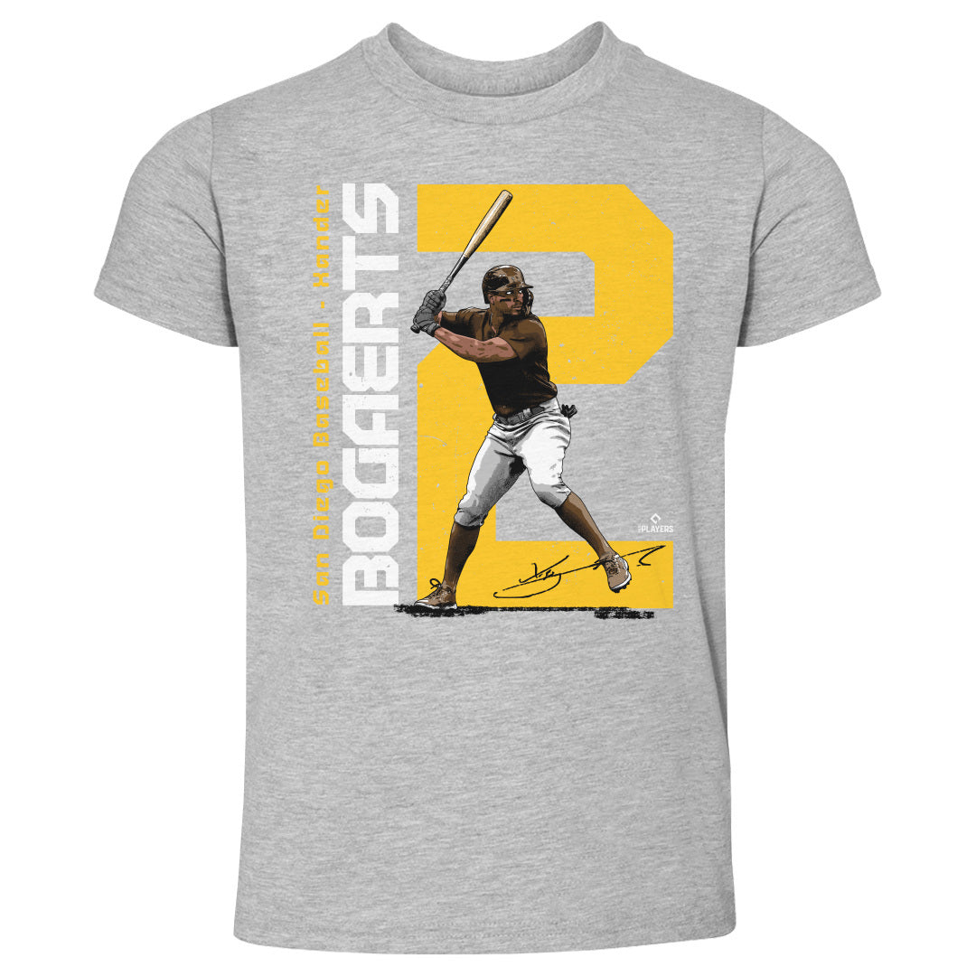 Xander Bogaerts Men's Cotton T-Shirt - Heather Gray - San Diego | 500 Level Major League Baseball Players Association (MLBPA)