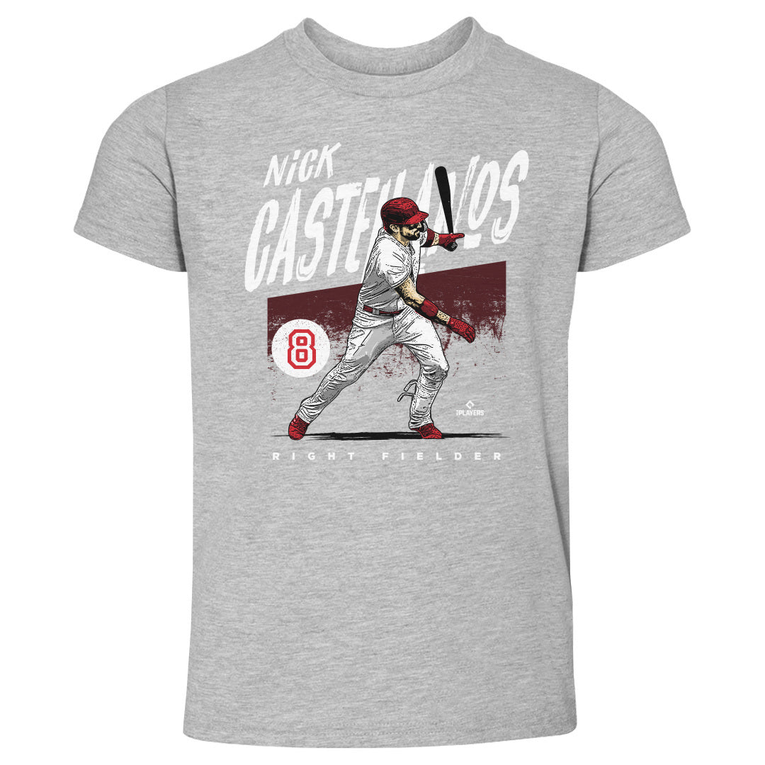 Philadelphia Phillies Trea Turner Men's Premium T-Shirt - Tri Gray - Philadelphia | 500 Level Major League Baseball Players Association (MLBPA)