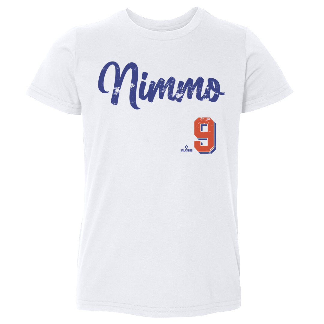 New York Mets Kids 500 Level Brandon Nimmo New York White Kids Shirt