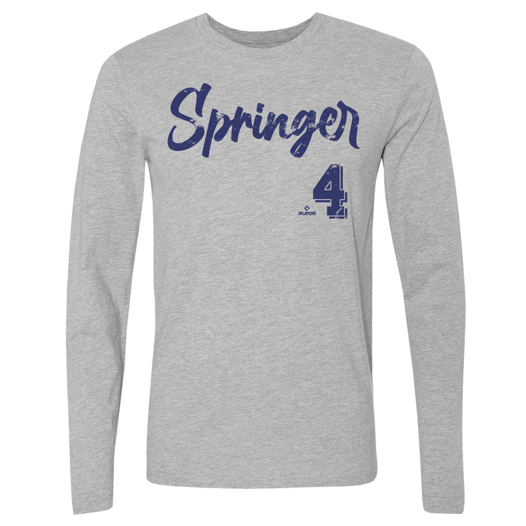 George Springer Men's Long Sleeve T-Shirt | outoftheclosethangers