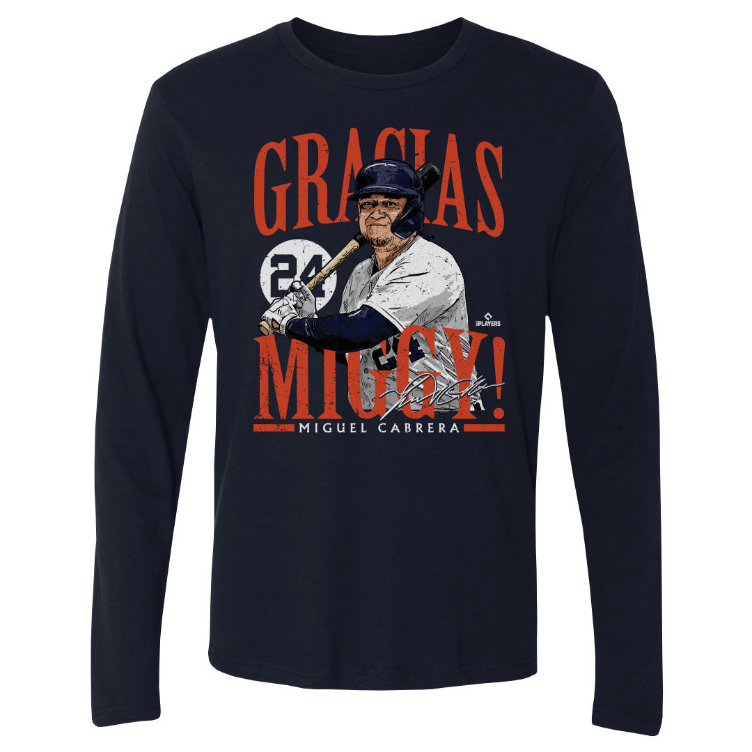 Detroit Tigers Javier Baez Men's Cotton T-Shirt - Heather Gray - Detroit | 500 Level Major League Baseball Players Association (MLBPA)