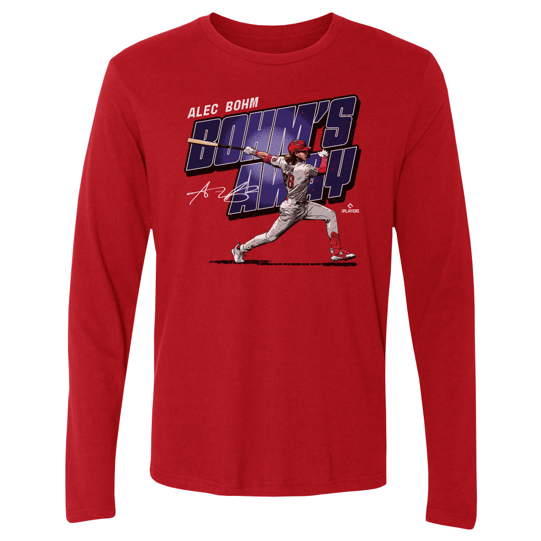 Alec Bohm Kids T-Shirt - Tri Red - Philadelphia | 500 Level Major League Baseball Players Association (MLBPA)