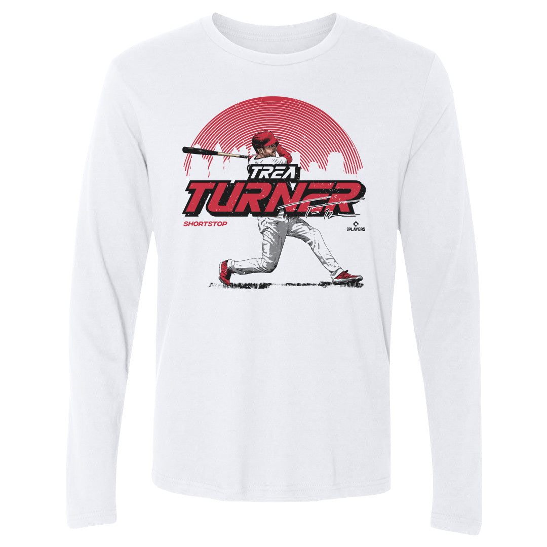 Philadelphia Phillies Trea Turner Men's Cotton T-Shirt - Heather Gray - Philadelphia | 500 Level Major League Baseball Players Association (MLBPA)