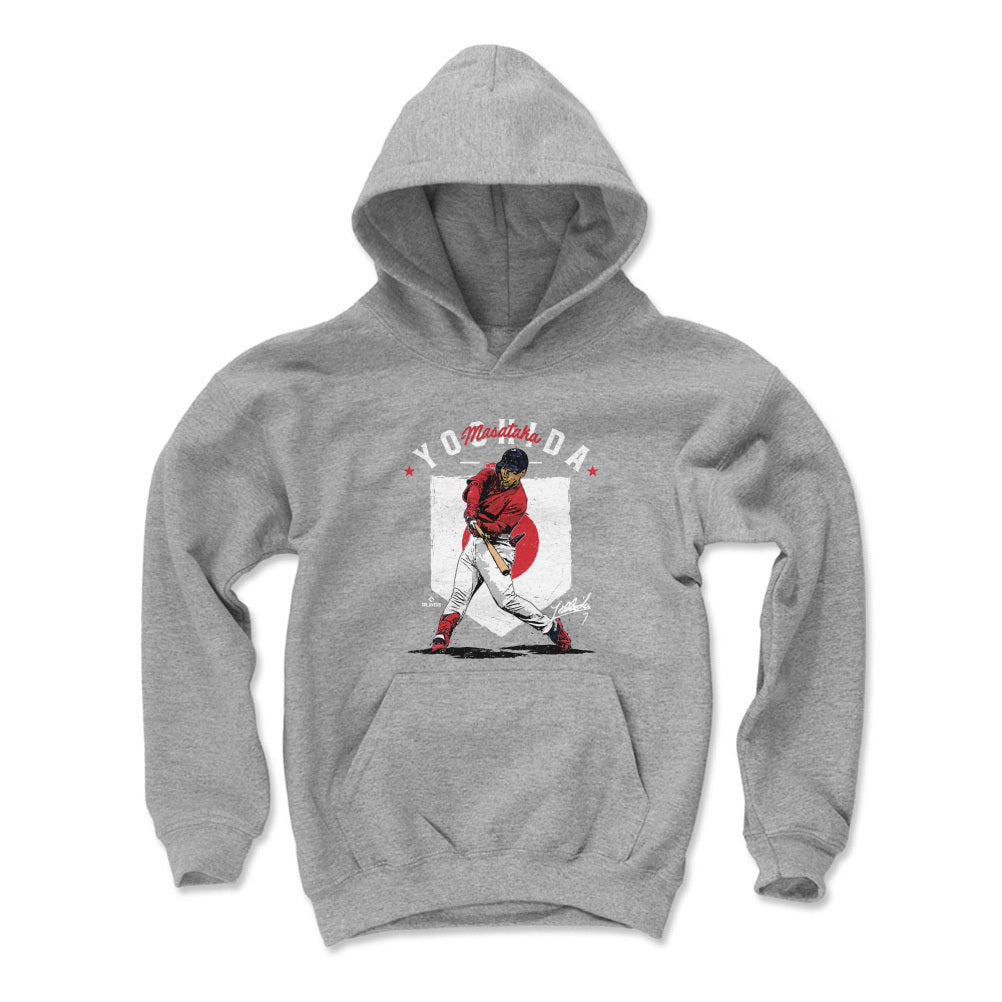 Aaron Judge Kids Youth Hoodie - Gray - New York | 500 Level Major League Baseball Players Association (MLBPA)