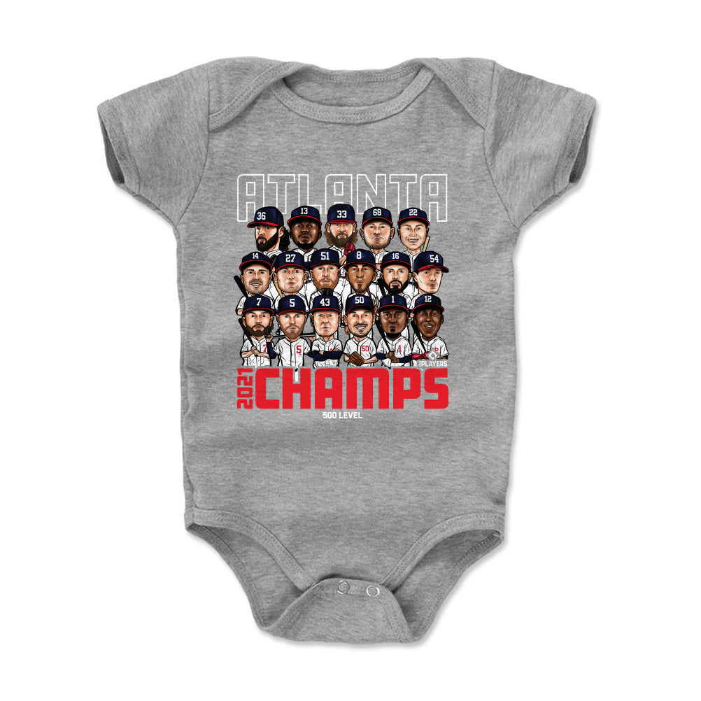 Ronald Acuna Jr. Kids Toddler T-Shirt - White - Atlanta | 500 Level Major League Baseball Players Association (MLBPA)