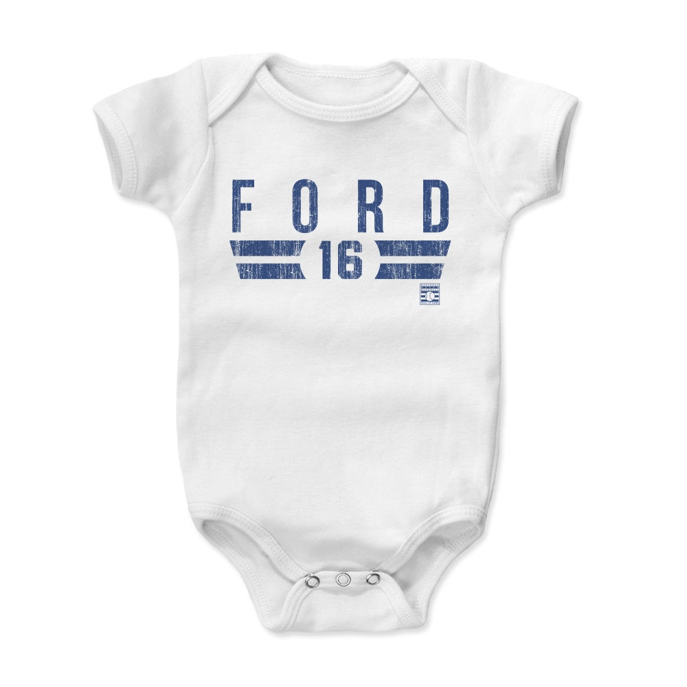 Whitey Ford Baby Clothes | New York Baseball Hall of Fame Kids Baby Onesie  | 500 Level - 500 LEVEL