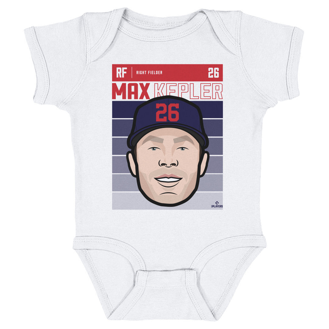 Max Kepler Kids Baby Romper | Minnesota Baseball Max Kepler Script B