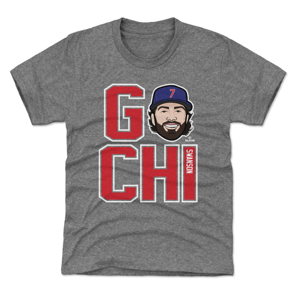 Cody Bellinger Kids Toddler T-Shirt - Heather Gray - Chicago | 500 Level Major League Baseball Players Association (MLBPA)