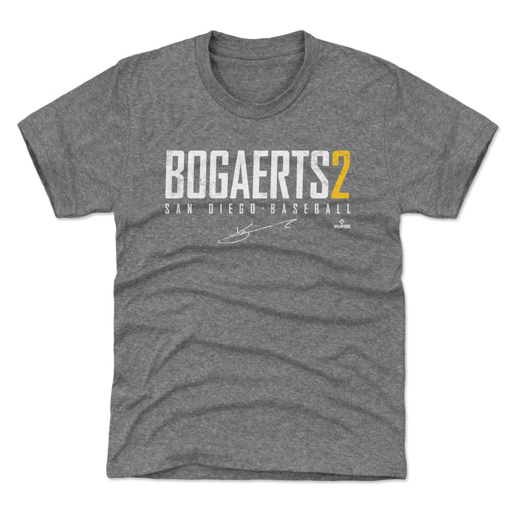 Xander Bogaerts Kids Toddler T-Shirt - Heather Gray - San Diego | 500 Level Major League Baseball Players Association (MLBPA)