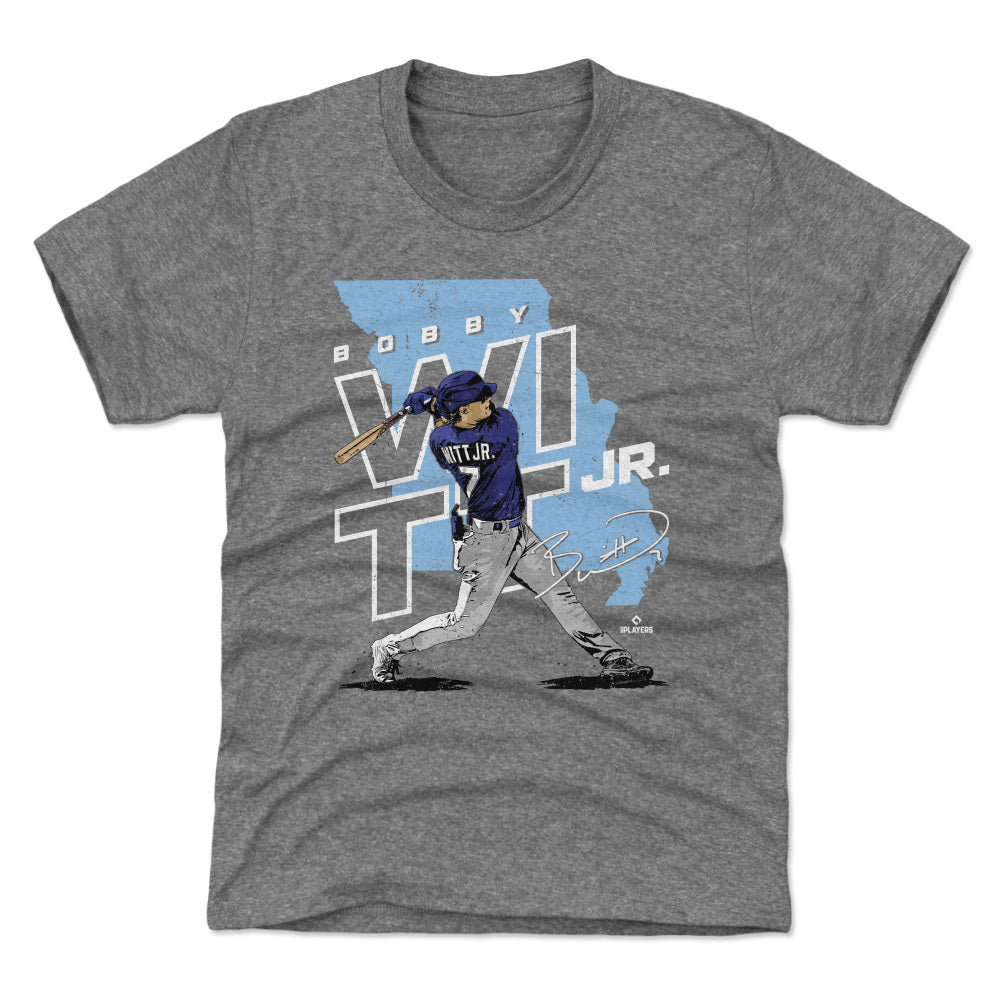 Bobby Witt Jr. Women's T-Shirt - Royal Blue - Kansas City | 500 Level Major League Baseball Players Association (MLBPA)