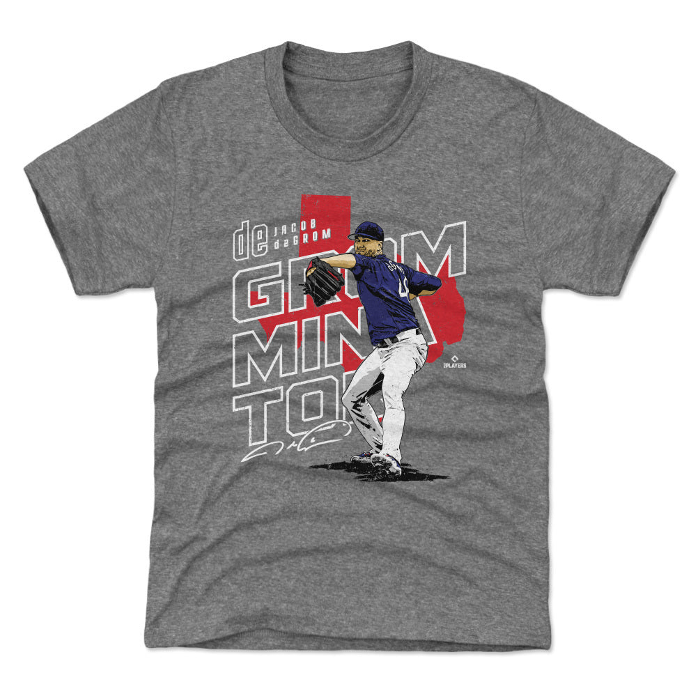 500LVL Jacob deGrom Men's Cotton T-Shirt - Texas Baseball Jacob deGrom Texas degrominator Wht