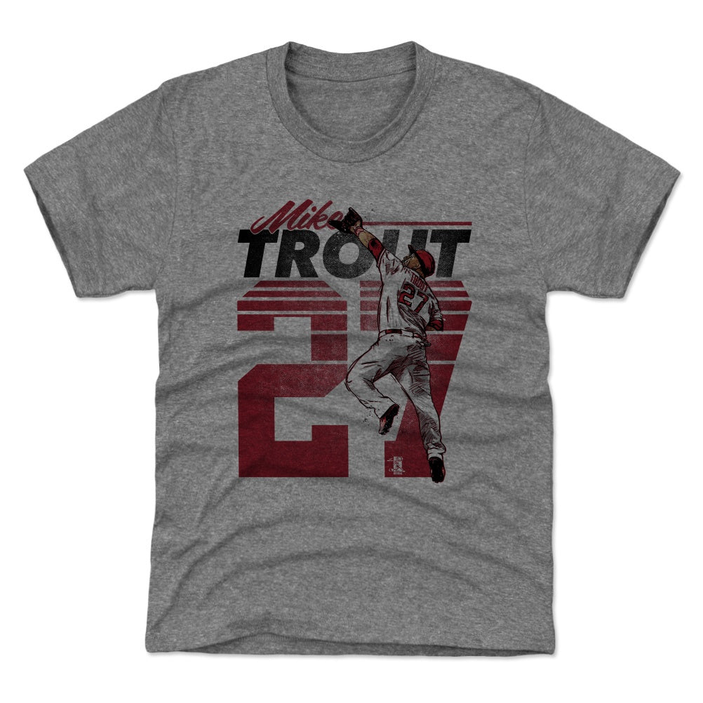  500 LEVEL Mike Trout 3/4 Sleeve T-Shirt (Baseball Tee, X-Small,  Indigo/Ash) - Mike Trout Clutch R : Sports & Outdoors