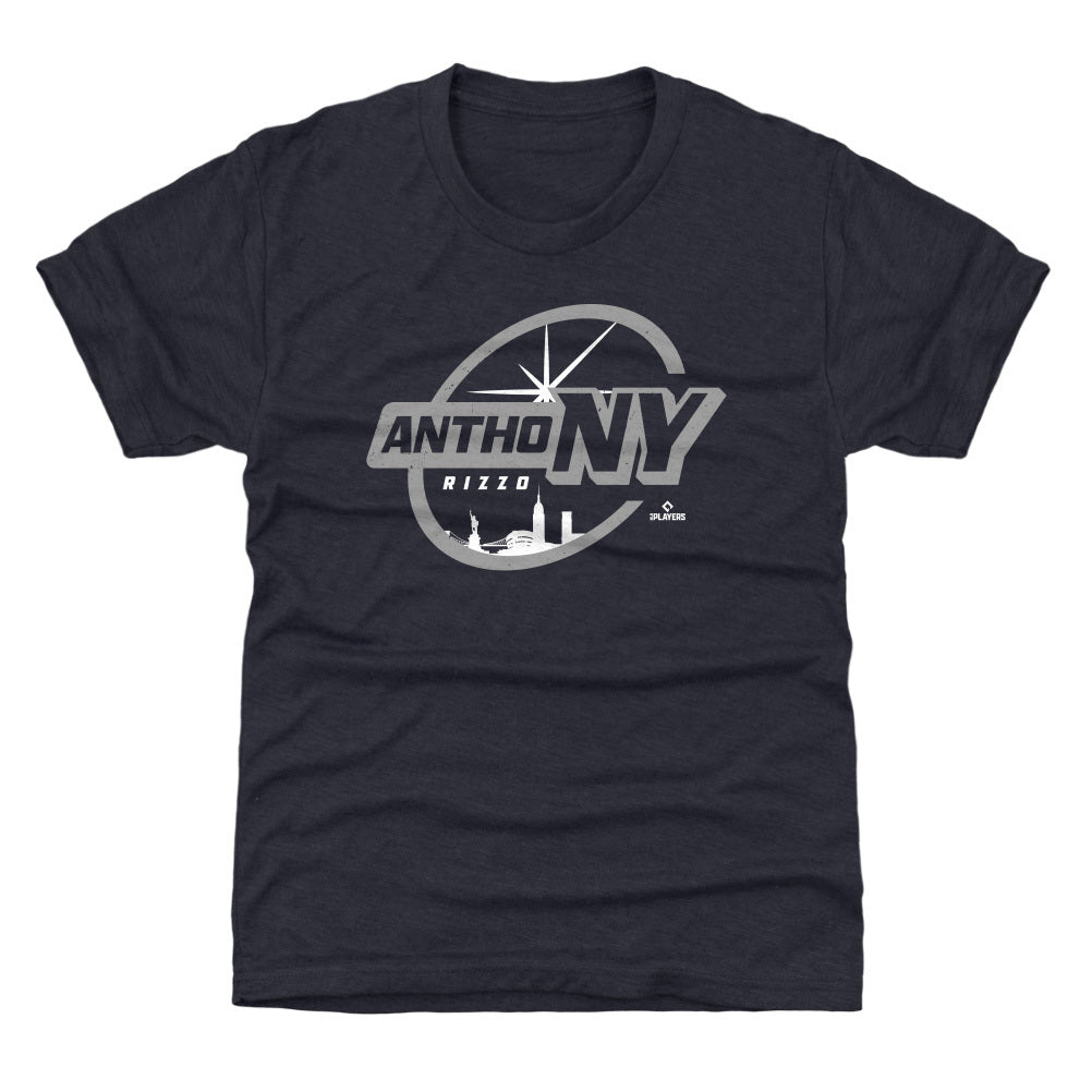 Anthony Rizzo Men's Premium T-Shirt - Tri Navy - New York | 500 Level Major League Baseball Players Association (MLBPA)