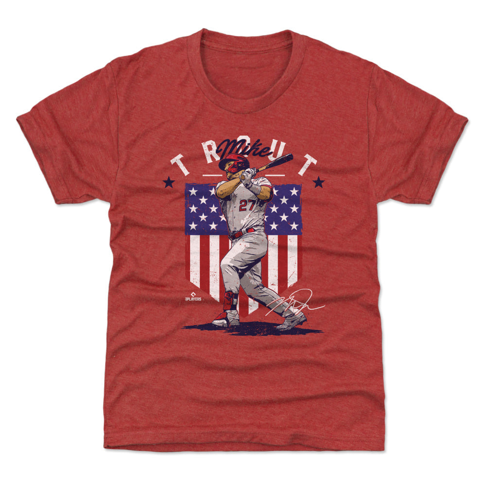  500 LEVEL Mike Trout 3/4 Sleeve T-Shirt (Baseball Tee, X-Small,  Indigo/Ash) - Mike Trout Clutch R : Sports & Outdoors