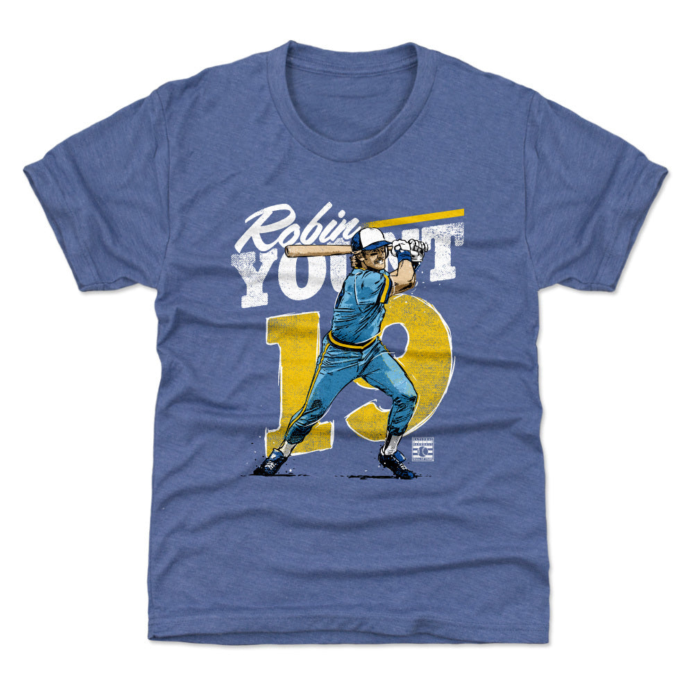 Men’s Nike Robin Yount Milwaukee Brewers Cooperstown Collection Name &  Number Light Blue T-Shirt