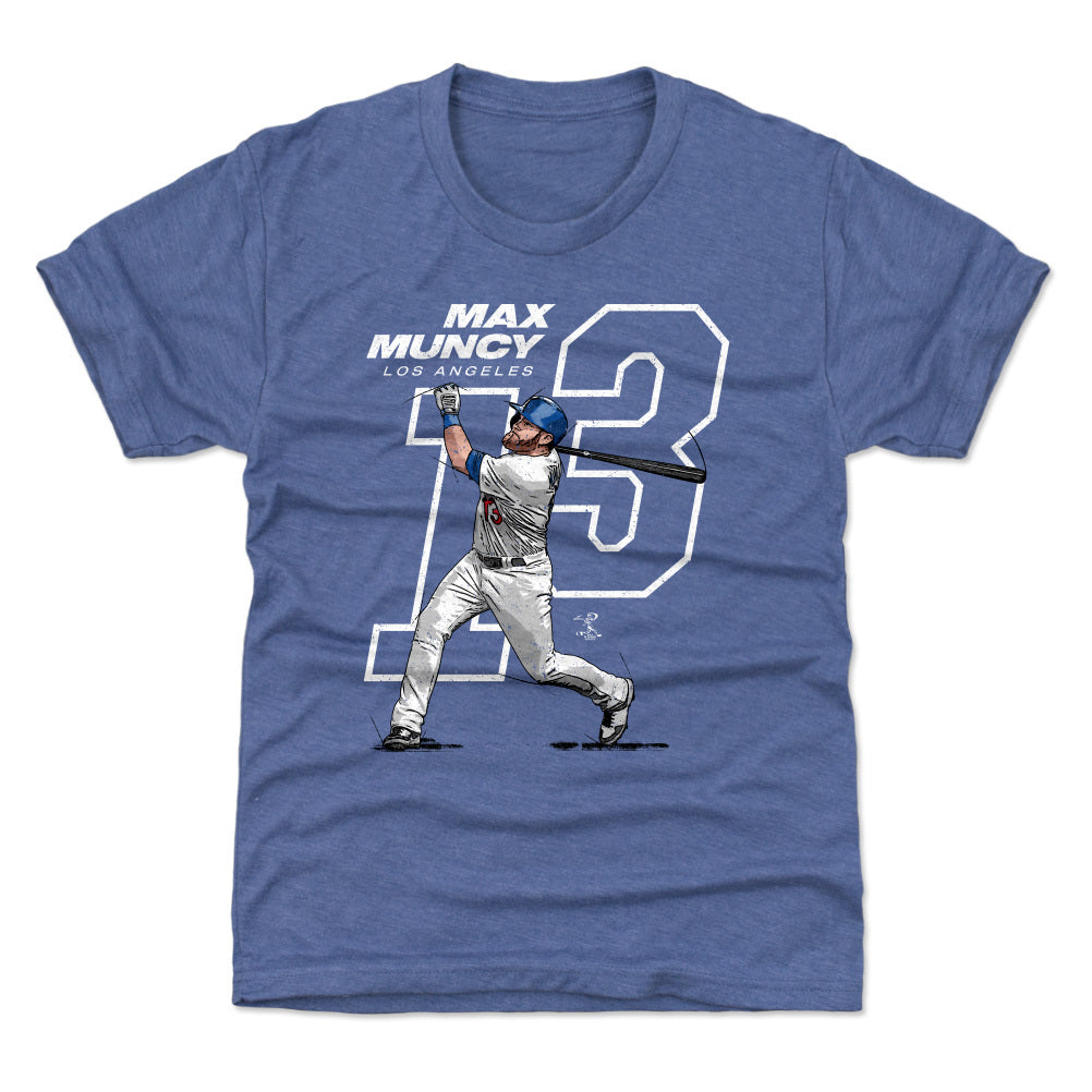 Max Muncy Baseball Paper Poster Dodgers 2 - Max Muncy - T-Shirt