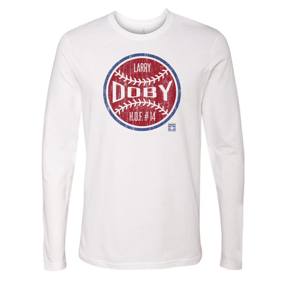 Larry Doby Long Sleeve T-Shirt | Cleveland Baseball of Fame Men's Long Sleeve T-Shirt | 500 Level - 500 LEVEL