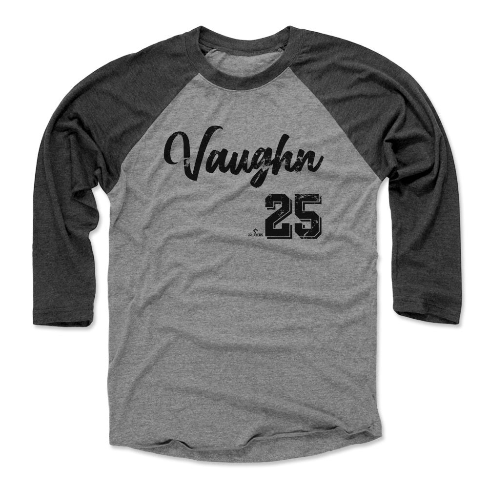 Andrew Vaughn Men's Cotton T-Shirt - Black - Chicago | 500 Level Major League Baseball Players Association (MLBPA)