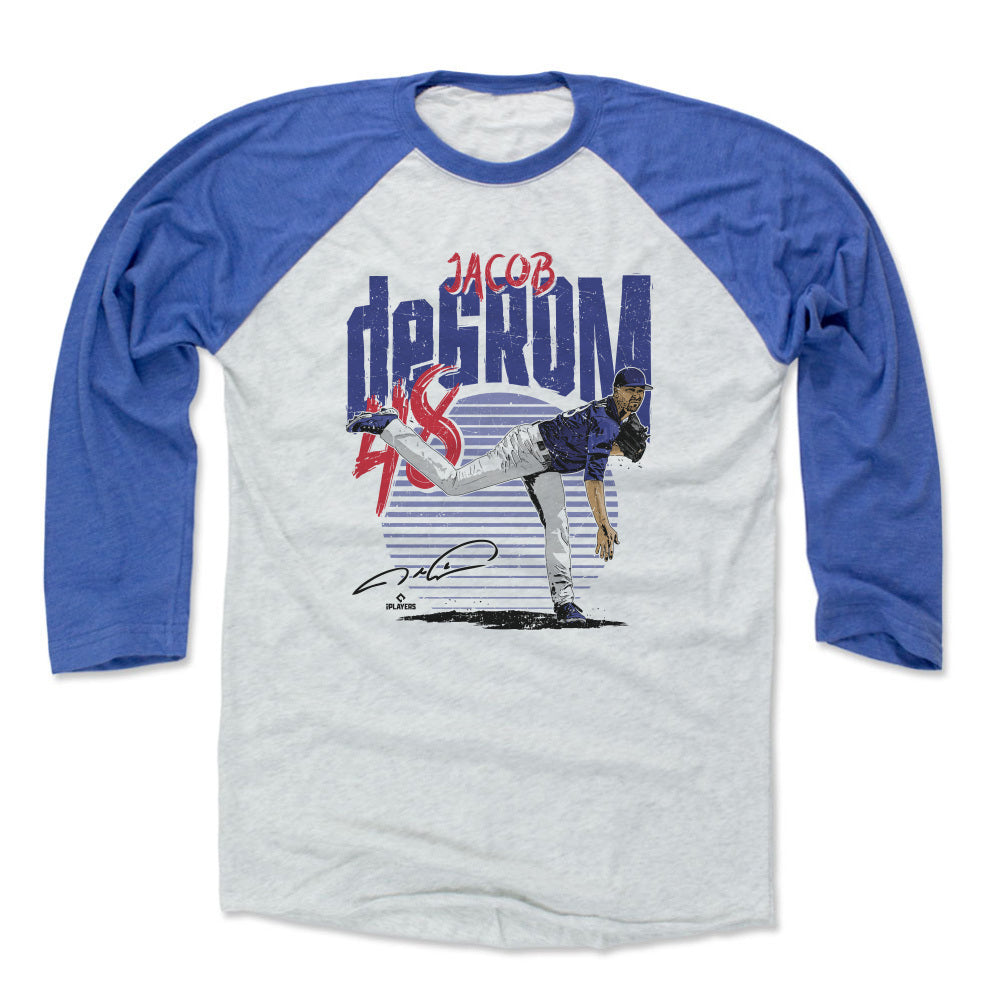 Jacob deGrom New York Mets Big & Tall Raglan Hoodie T-Shirt - White/Camo
