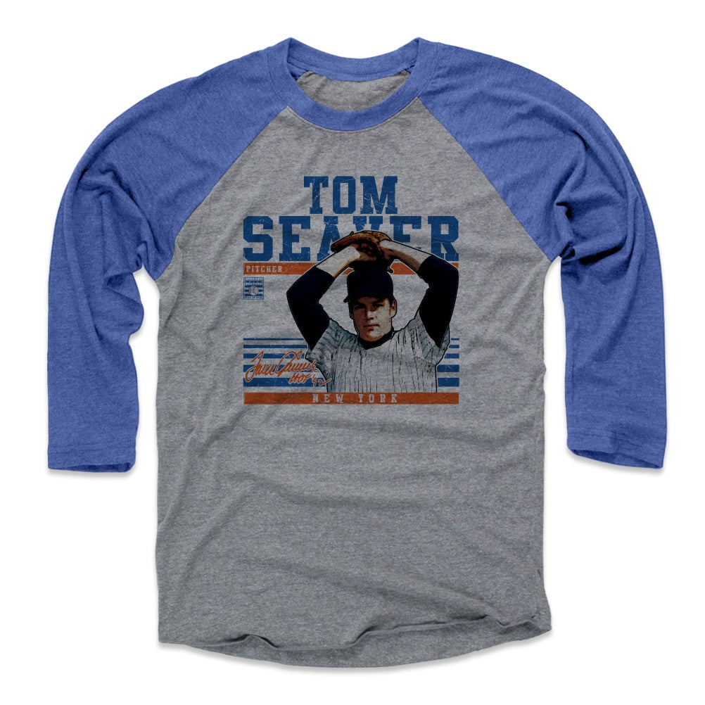 Tom Seaver New York Mets Men's Backer T-Shirt - Ash