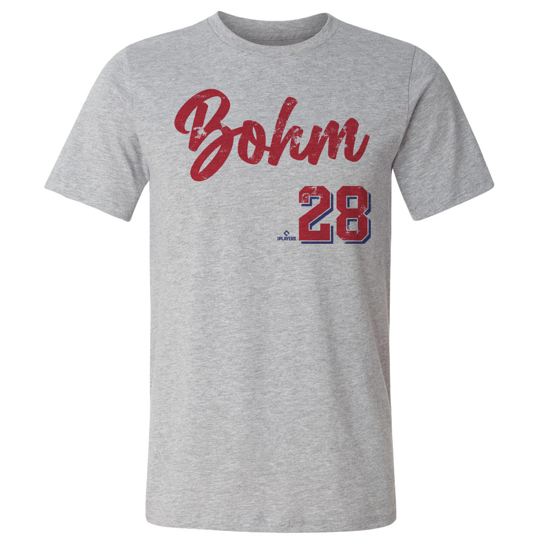 Alec Bohm Women's T-Shirt - Red - Philadelphia | 500 Level Major League Baseball Players Association (MLBPA)