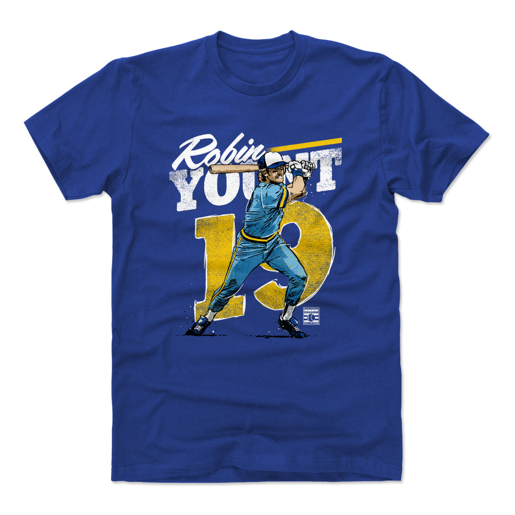  500 LEVEL Robin Yount 3/4 Sleeve Raglan T-Shirt - Robin Yount  Font : Sports & Outdoors