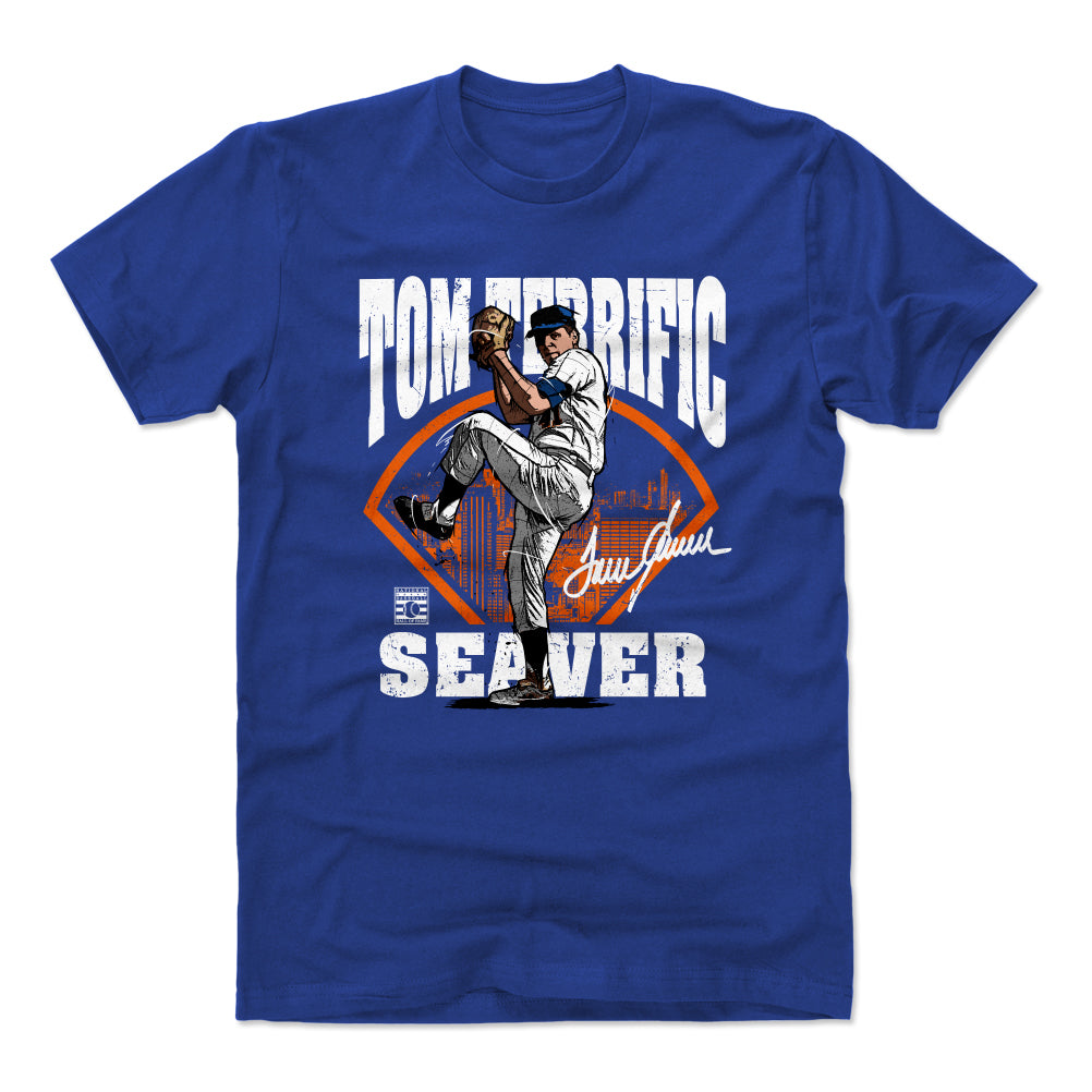 Tom Seaver New York Mets Men's Backer T-Shirt - Ash