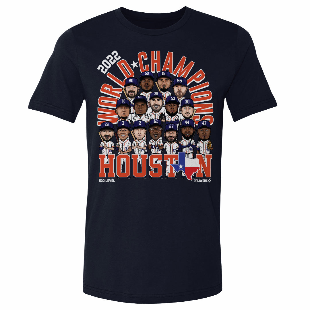 Jose Altuve Men's Cotton T-Shirt - White - Houston | 500 Level Major League Baseball Players Association (MLBPA)