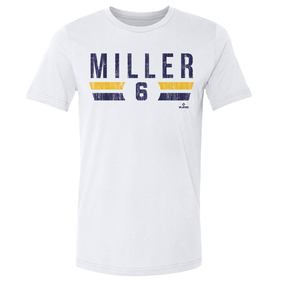 Milwaukee Brewers Rowdy Tellez Men's Cotton T-Shirt - Heather Gray - Milwaukee | 500 Level Major League Baseball Players Association (MLBPA)