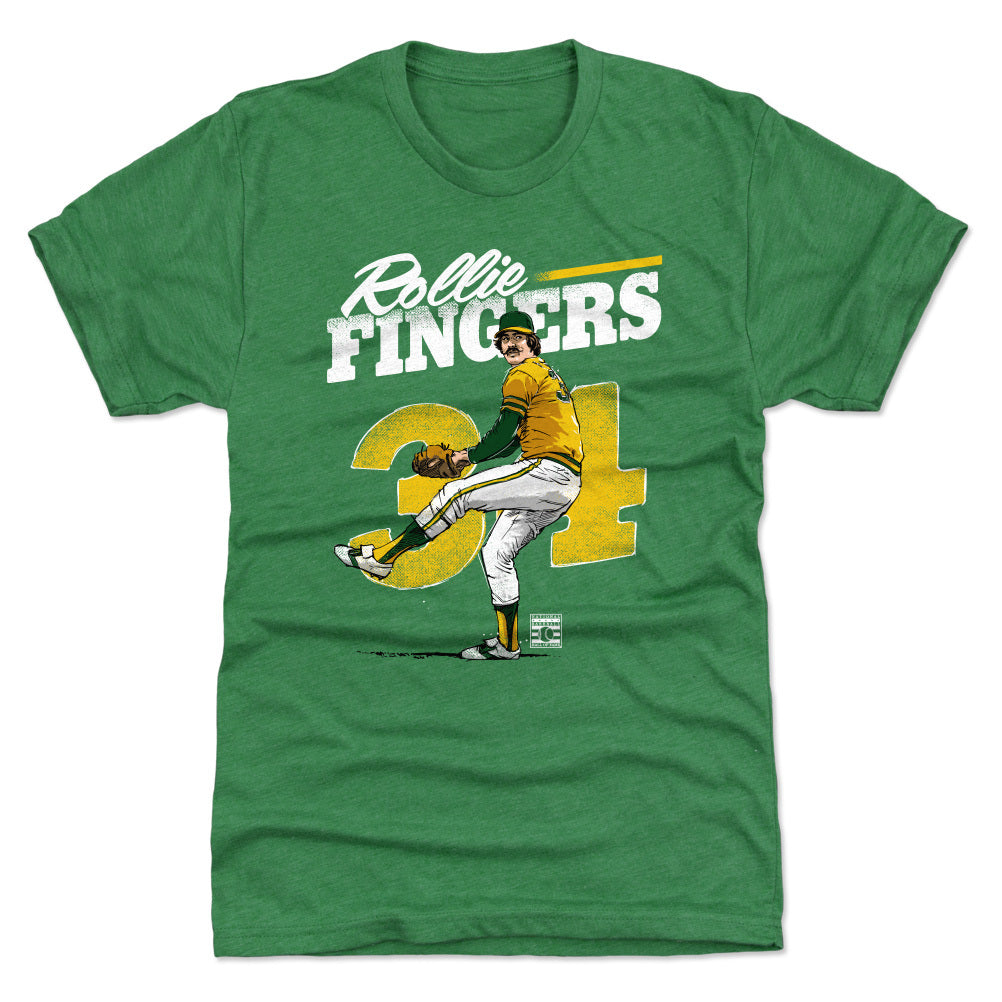 Rollie Fingers Men's Oakland Athletics Throwback Jersey - Green