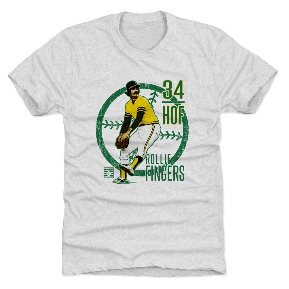 Oakland Athletics Men's 500 Level Catfish Hunter Oakland Gray Shirt