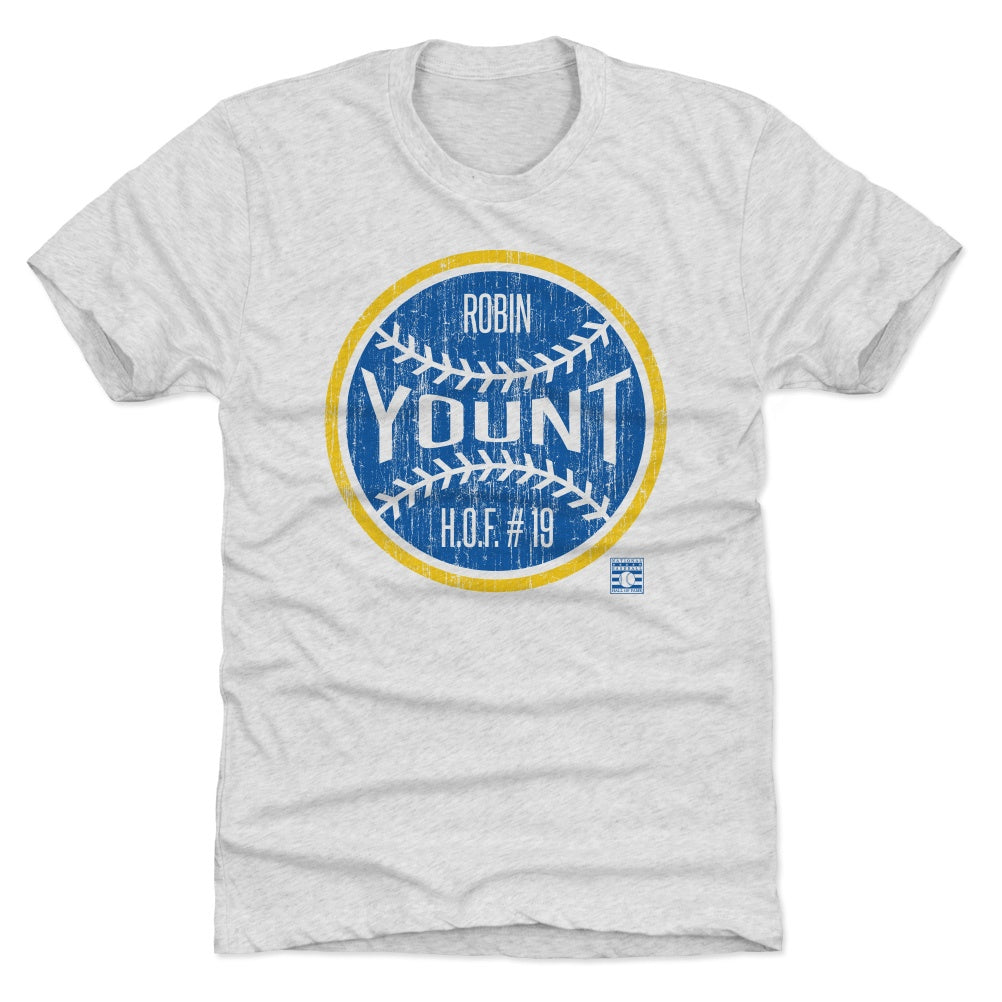  500 LEVEL Robin Yount 3/4 Sleeve Raglan T-Shirt - Robin Yount  Font : Sports & Outdoors