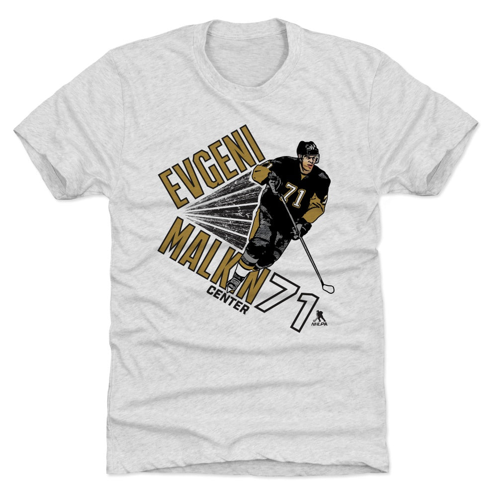 EVGENI MALKIN #71 PITTSBURGH City Skyline PENGUINS Black T-Shirt Men's  XL NHL