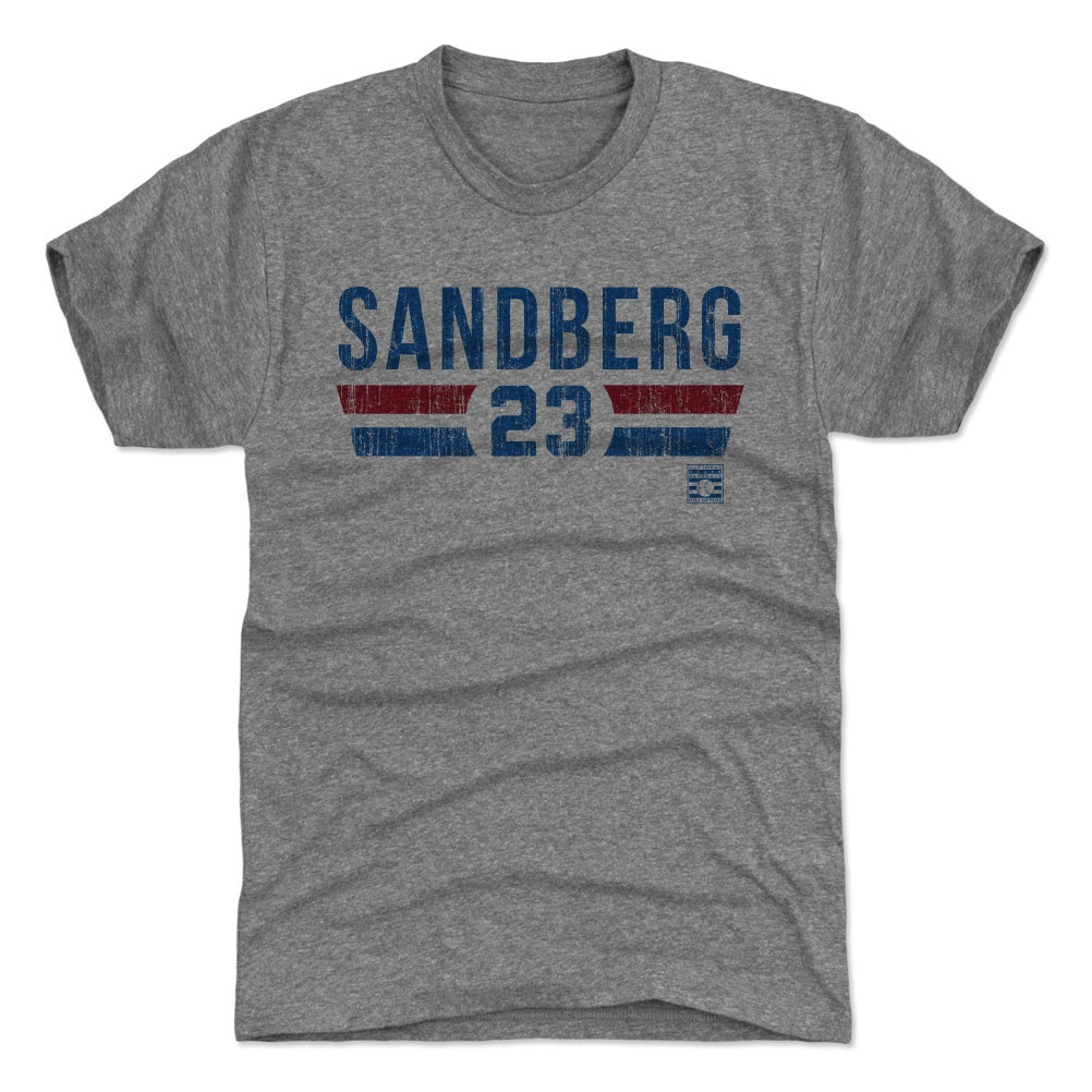 Ryne Sandberg Chicago Cubs Women's Black Midnight Mascot V-Neck T