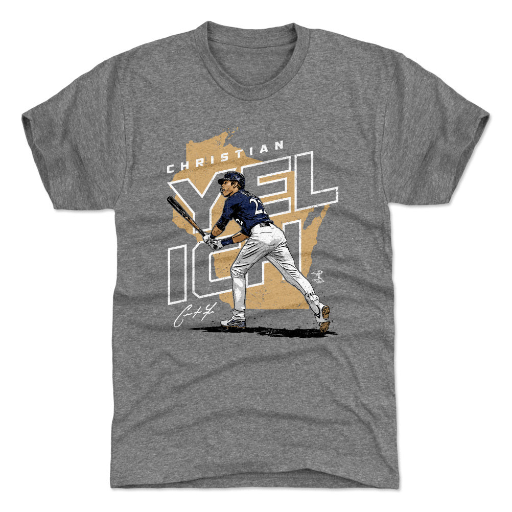 Christian Yelich T-Shirt | Milwaukee Baseball Men's Premium T-Shirt ...