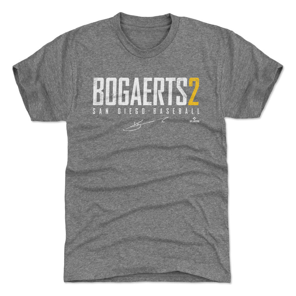 Xander Bogaerts Men's Premium T-Shirt - Tri Gray - San Diego | 500 Level Major League Baseball Players Association (MLBPA)