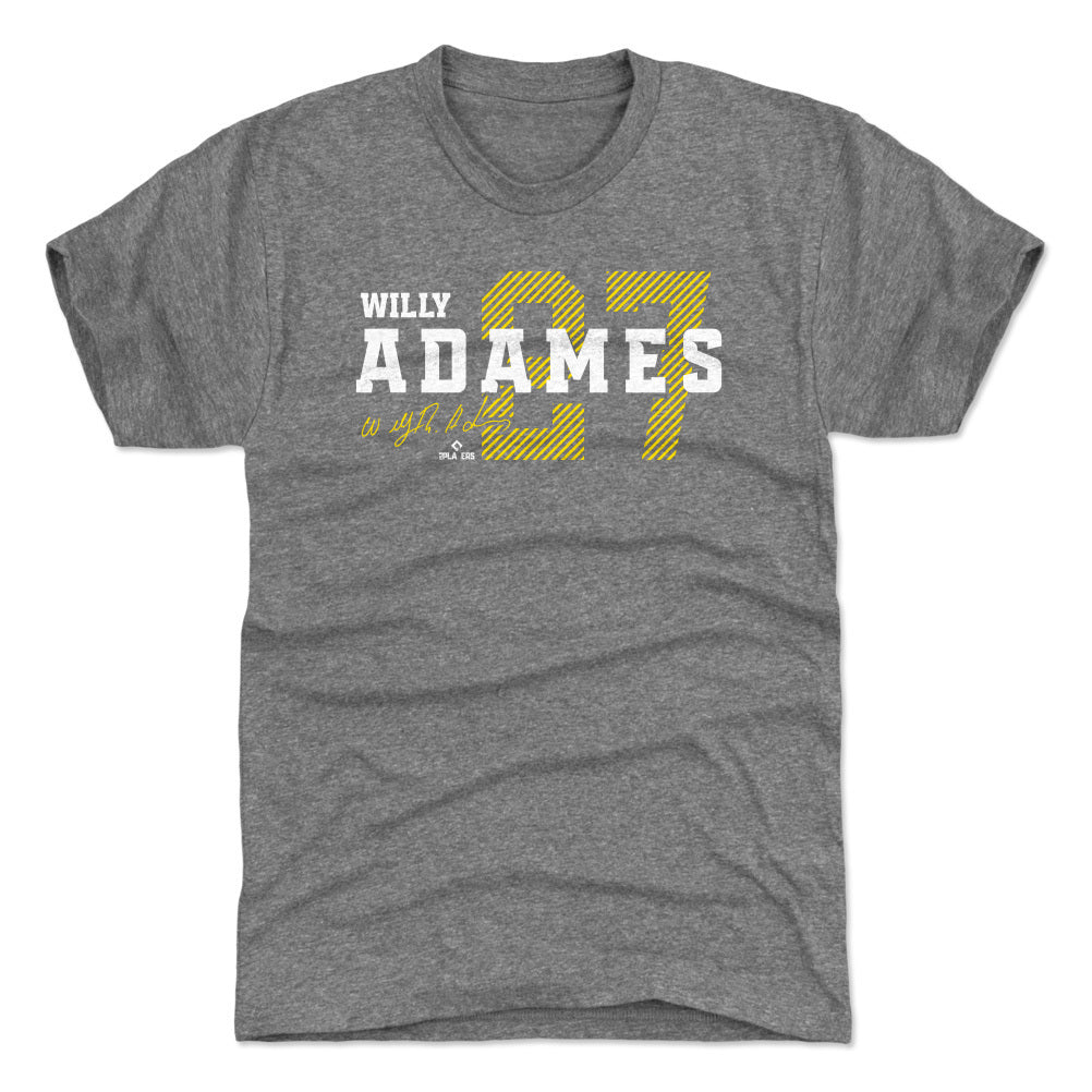  Willy Adames 3/4 Sleeve Raglan T-Shirt - Willy Adames Milwaukee  Baseball : Sports & Outdoors