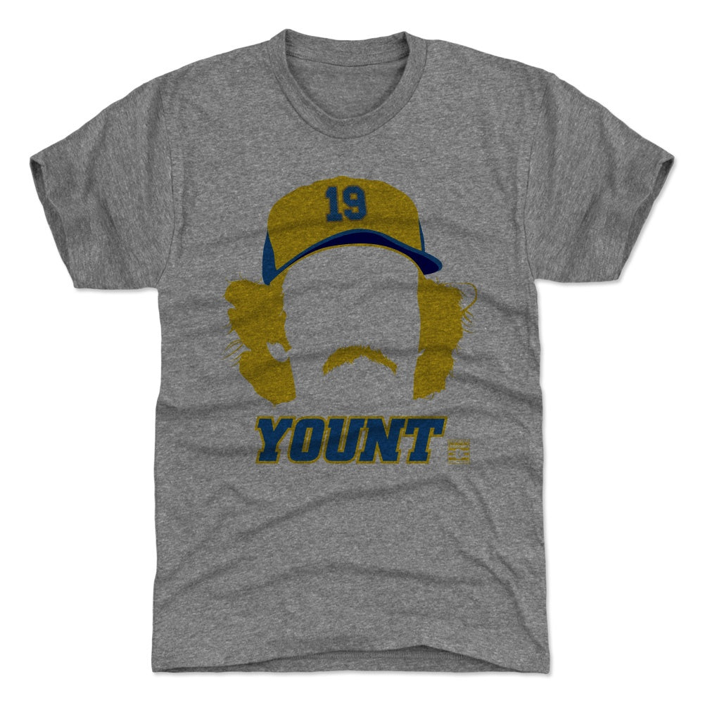 Robin Yount Milwaukee Brewers Grey jersey. Mitchell