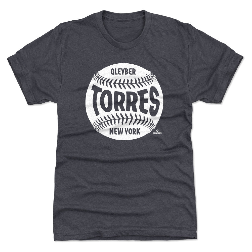 Mens MLB Team Apparel New York Yankees GLEYBER TORRES Baseball Shirt NAVY