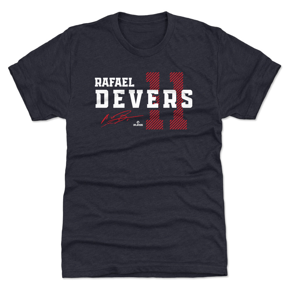 Rafael Devers Boston Red Sox Youth Navy Backer Long Sleeve T-Shirt 