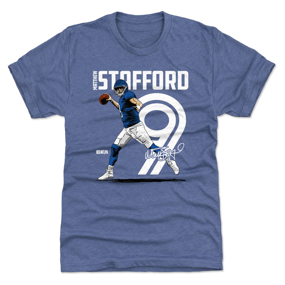 Men's Nike Matthew Stafford Royal Los Angeles Rams Name & Number T-Shirt 