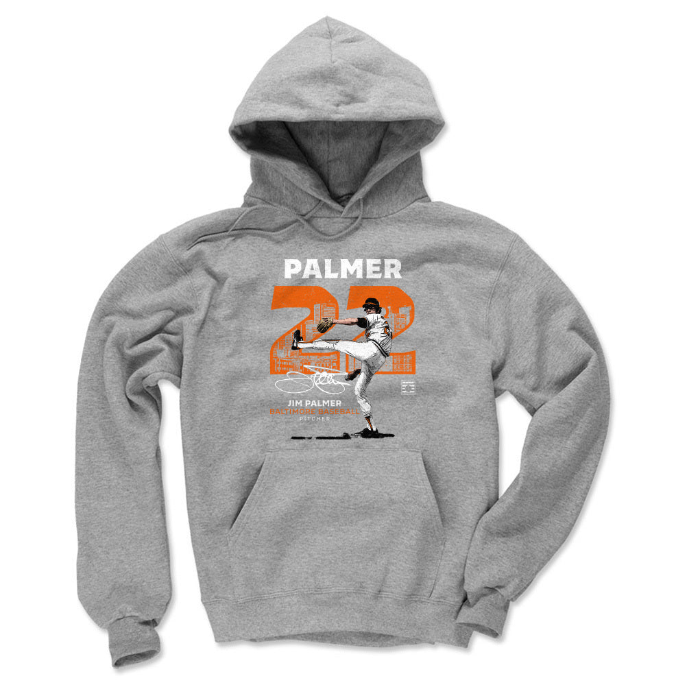 Men's Majestic Jim Palmer Orange Baltimore Orioles Cooperstown Collection  Official Name & Number T-Shirt