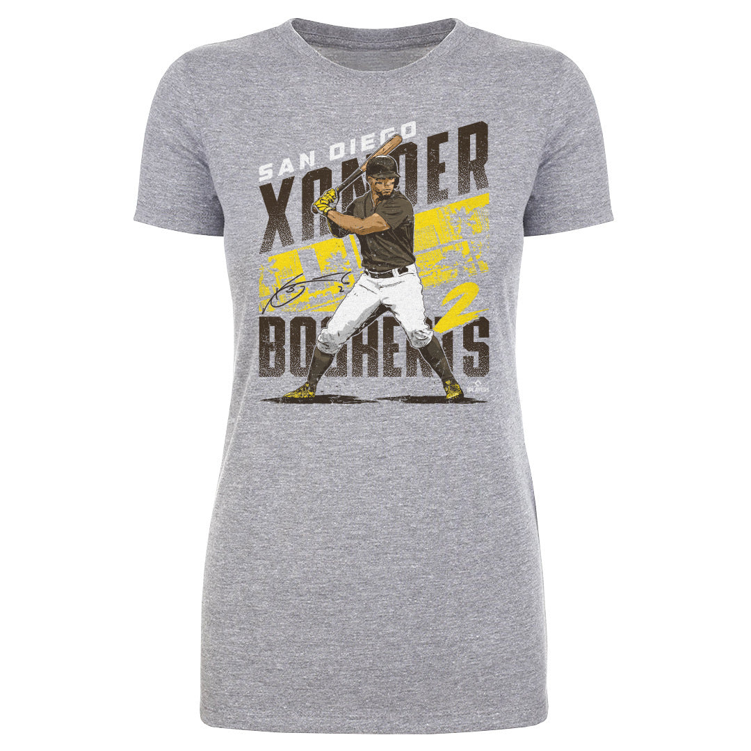 Xander Bogaerts Men's Premium T-Shirt - Tri Gray - San Diego | 500 Level Major League Baseball Players Association (MLBPA)