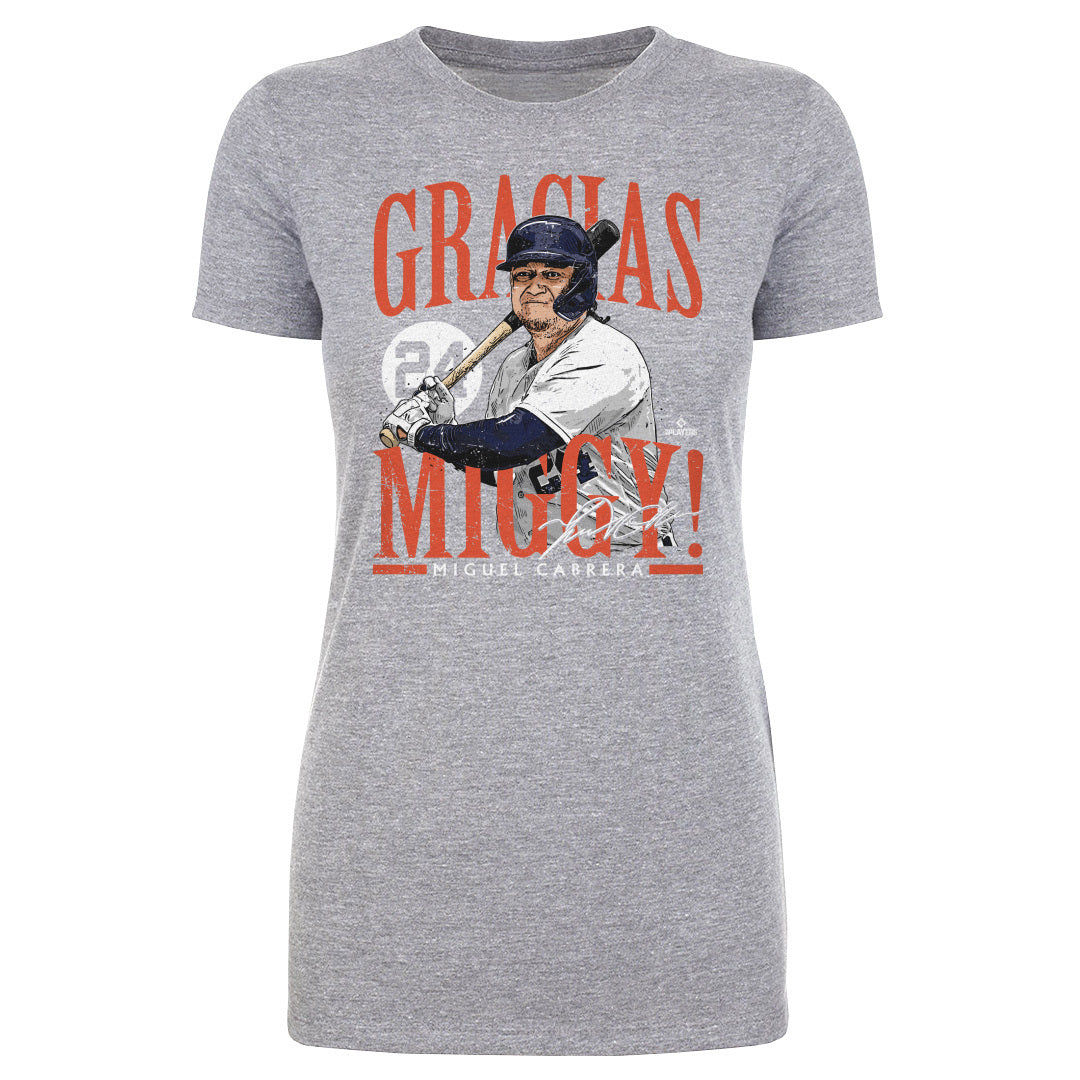 Detroit Tigers Casey Mize Men's Premium T-Shirt - Tri Gray - Detroit | 500 Level Major League Baseball Players Association (MLBPA)