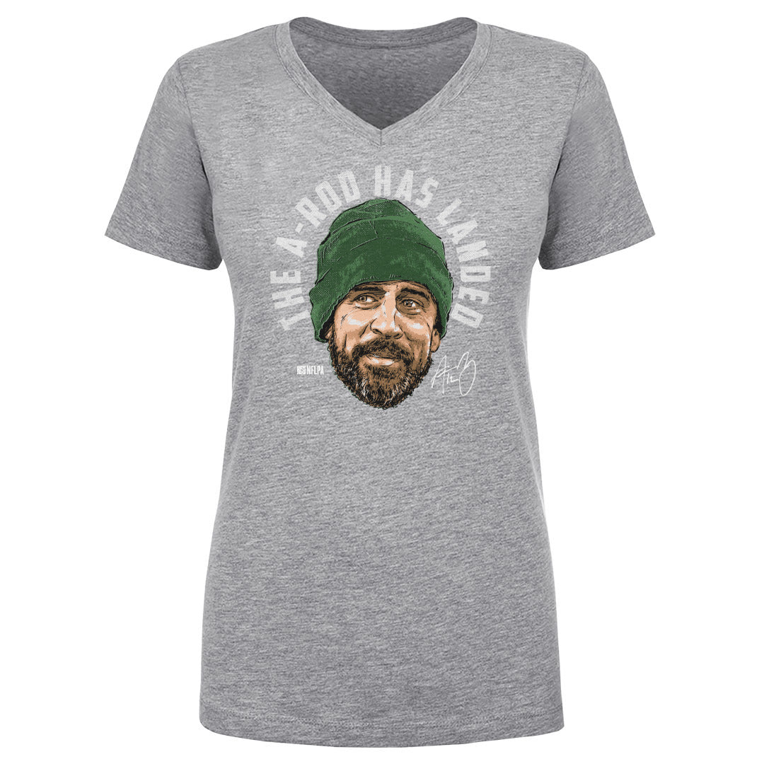 Aaron Rodgers Women's V-Neck T-Shirt | outoftheclosethangers