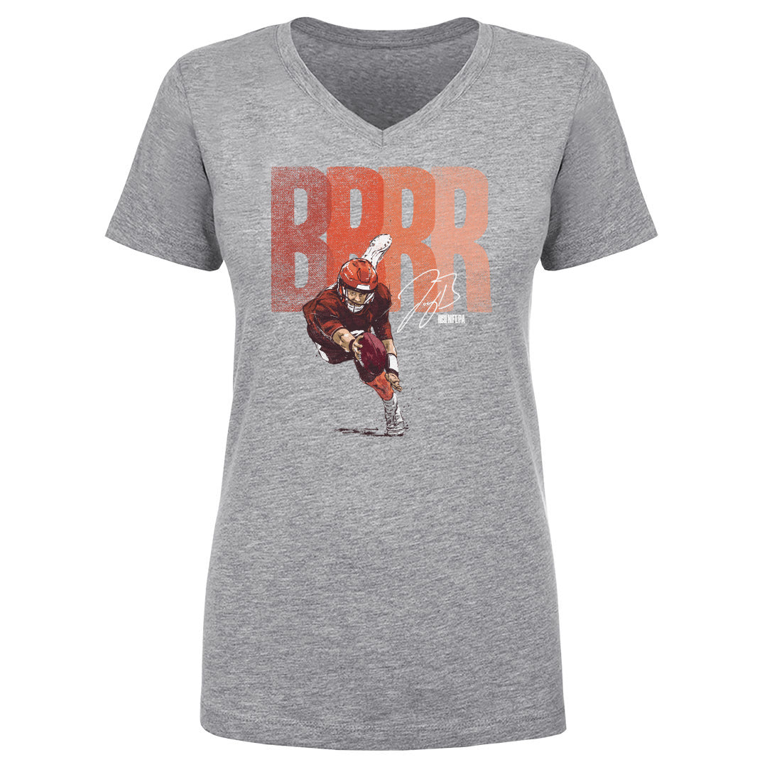 Joe Burrow Women's V-Neck T-Shirt | outoftheclosethangers