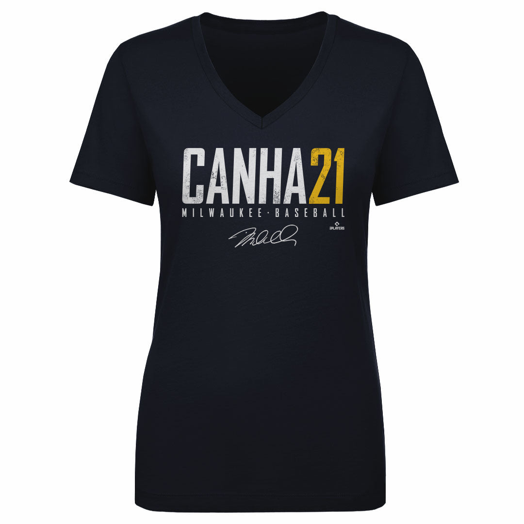 Mark Canha: Neon Bat Flip Shirt - MLBPA - Athlete Logos + BreakingT