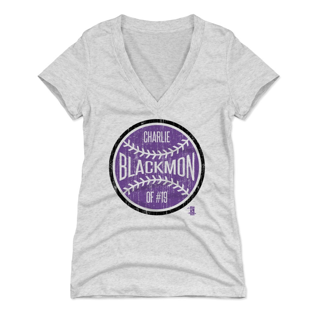  Charlie Blackmon 3/4 Sleeve T-Shirt (Baseball Tee, X-Small,  Black/Ash) - Charlie Blackmon Silhouette P : Sports & Outdoors