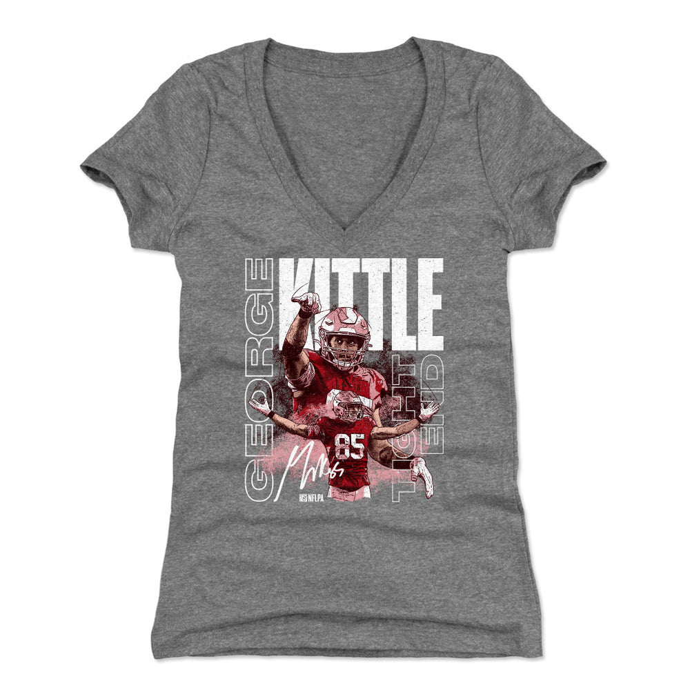 George Kittle Women's T-Shirt | San Francisco Football Women's V-Neck T ...